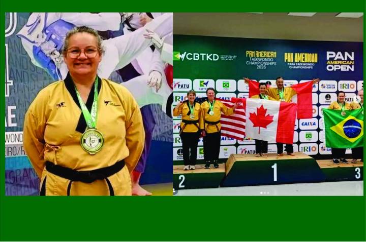 Atleta rondoniense de taekwondo é medalhista, aos 65 anos, em duas categorias no pan-americano 2026