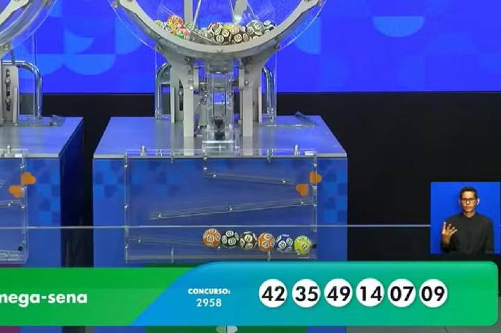 Mega-Sena, concurso 2.958: prêmio acumula e vai a R$ 20 milhões