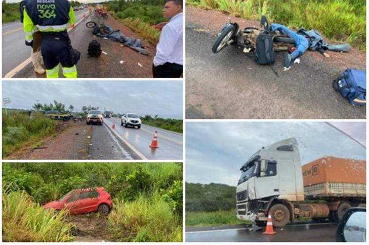 PIMENTA BUENO - Acidente na BR-364 deixa dois mortos; caminhoneiro foge após colisão