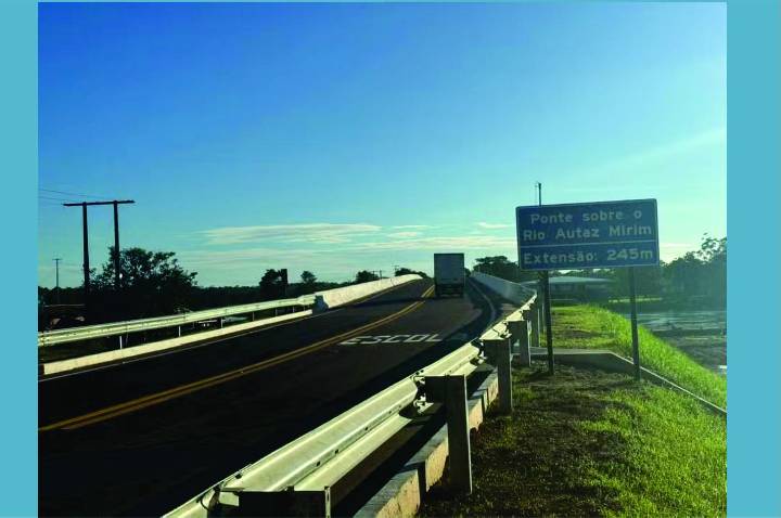 Ponte na BR-319 é liberada e reduz tempo de viagem no Amazonas e elimina travessia por balsa