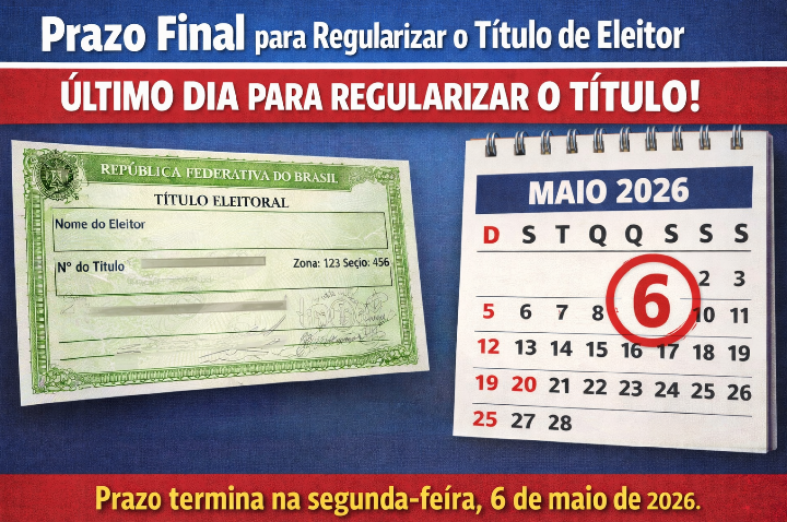 Prazo para regularização do título eleitoral se aproxima do fim e exige atenção dos eleitores