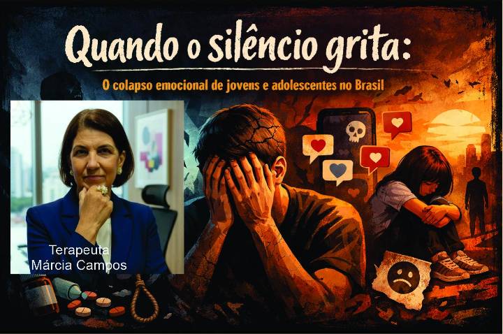 “Quando o silêncio grita: o colapso emocional de jovens e adolescentes no Brasil”