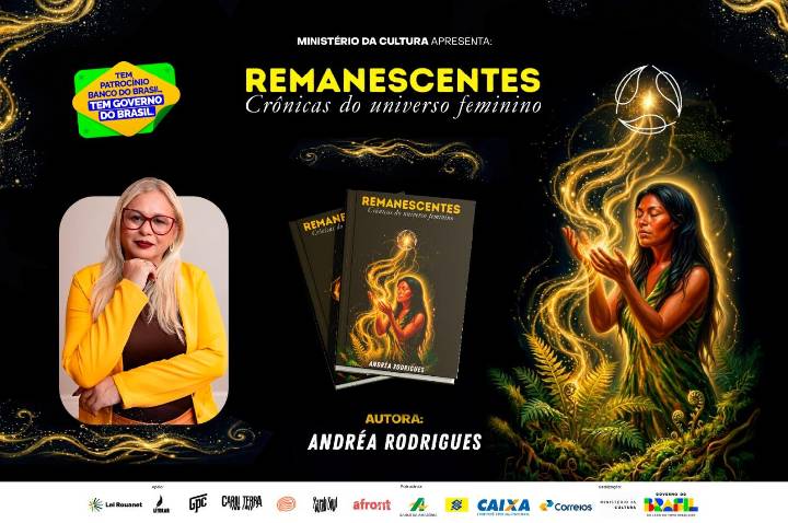 TURNÊ DE LANÇAMENTO DO LIVRO REMANESCENTES DE ANDRÉA RODRIGUES ALCANÇARÁ 10 CIDADES EM RONDÔNIA