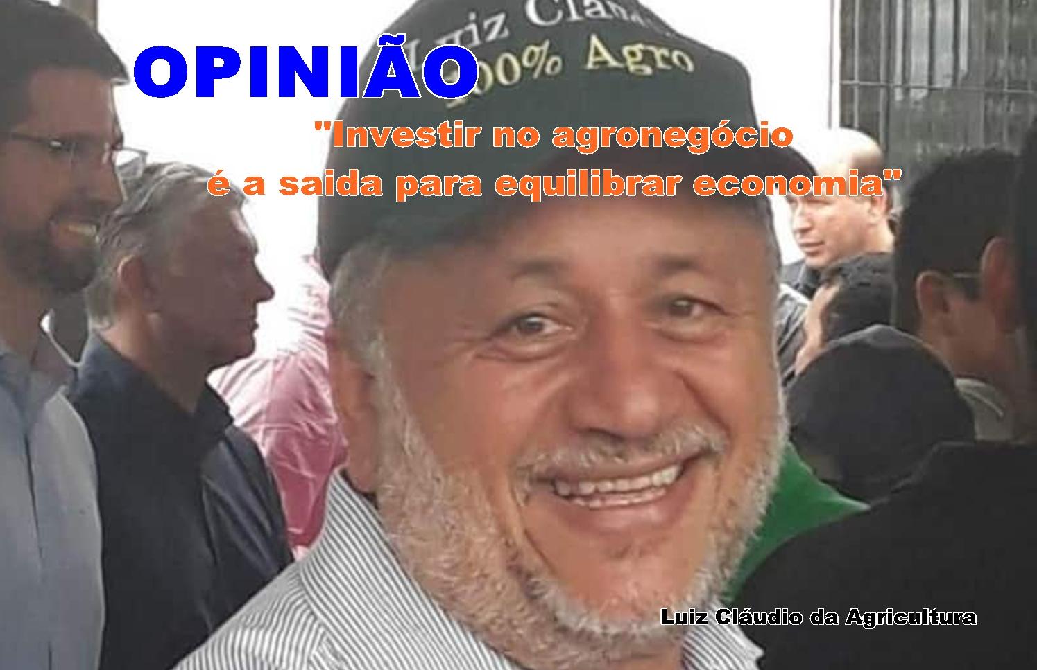 “Investir no agronegócio é a saída para equilibrar economia’