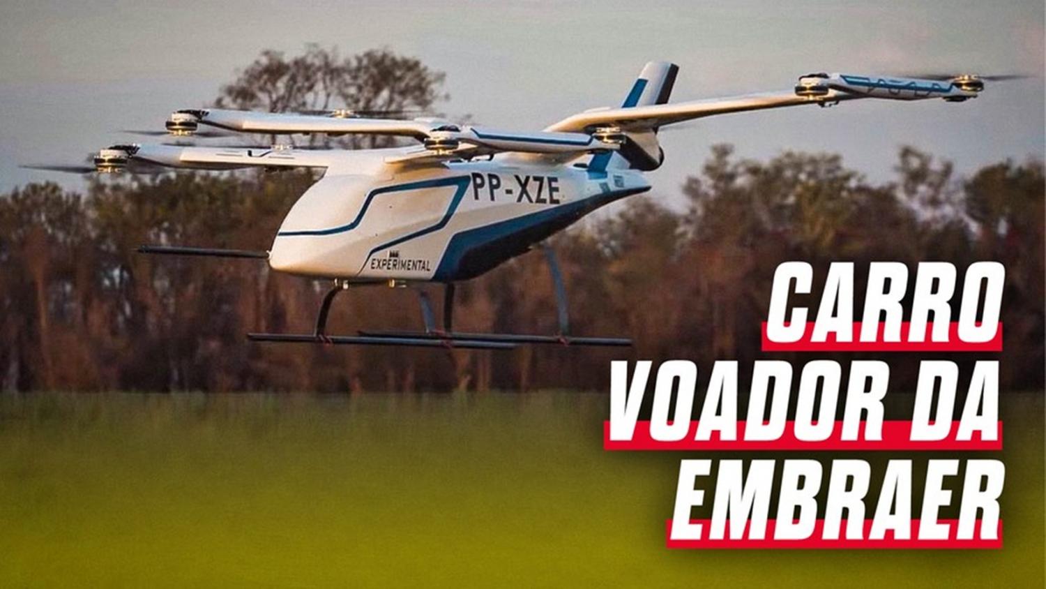 Embraer revela táxi voador desenvolvido no Brasil