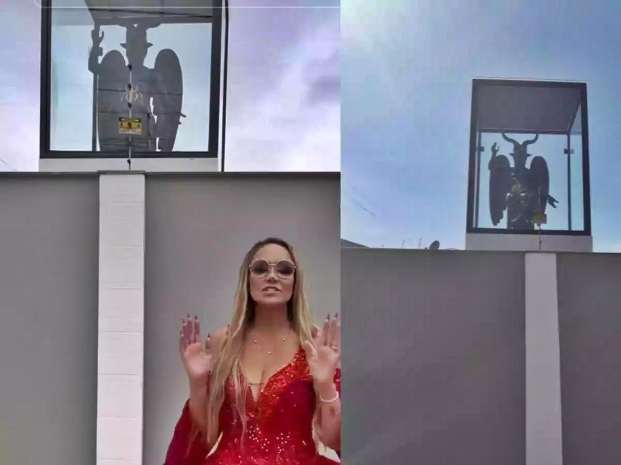 Estátua de Baphomet na casa de Michely da Cigana não é adoração diabólica