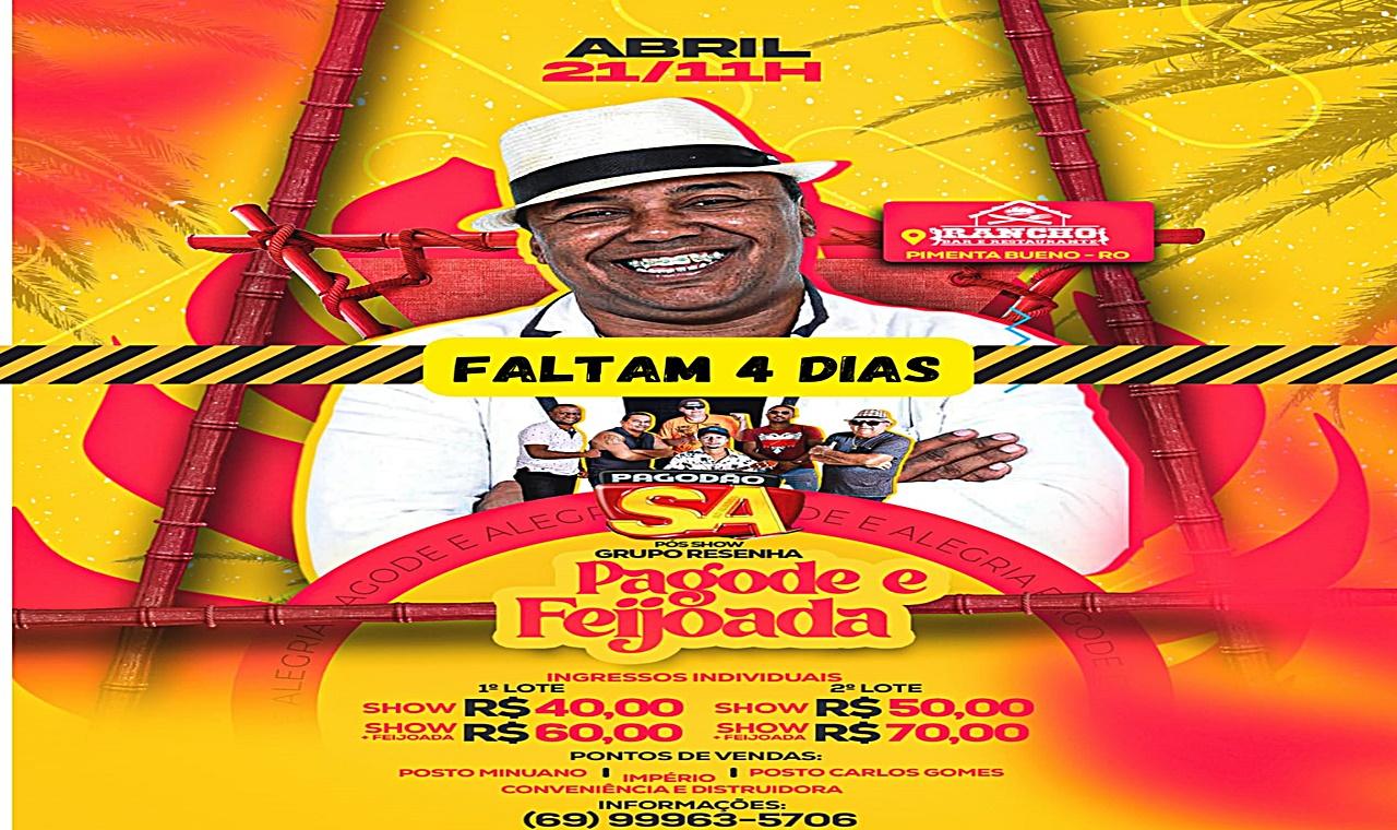 PIMENTA BUENO - PAGODÃO SA - PAGODE E FEIJOADA