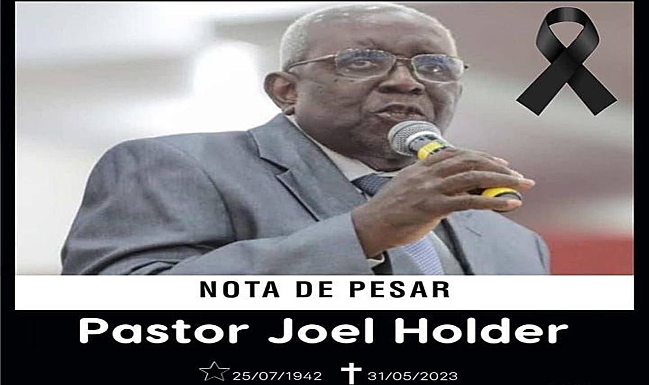 Nota de Pesar pela morte do Pastor Joel Holder