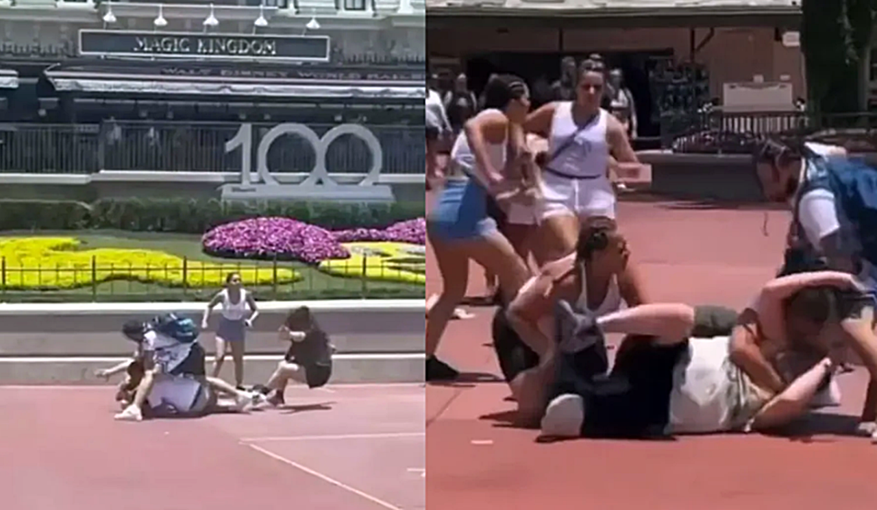 VÍDEO: visitantes trocam socos na Disney por causa de espaço para foto