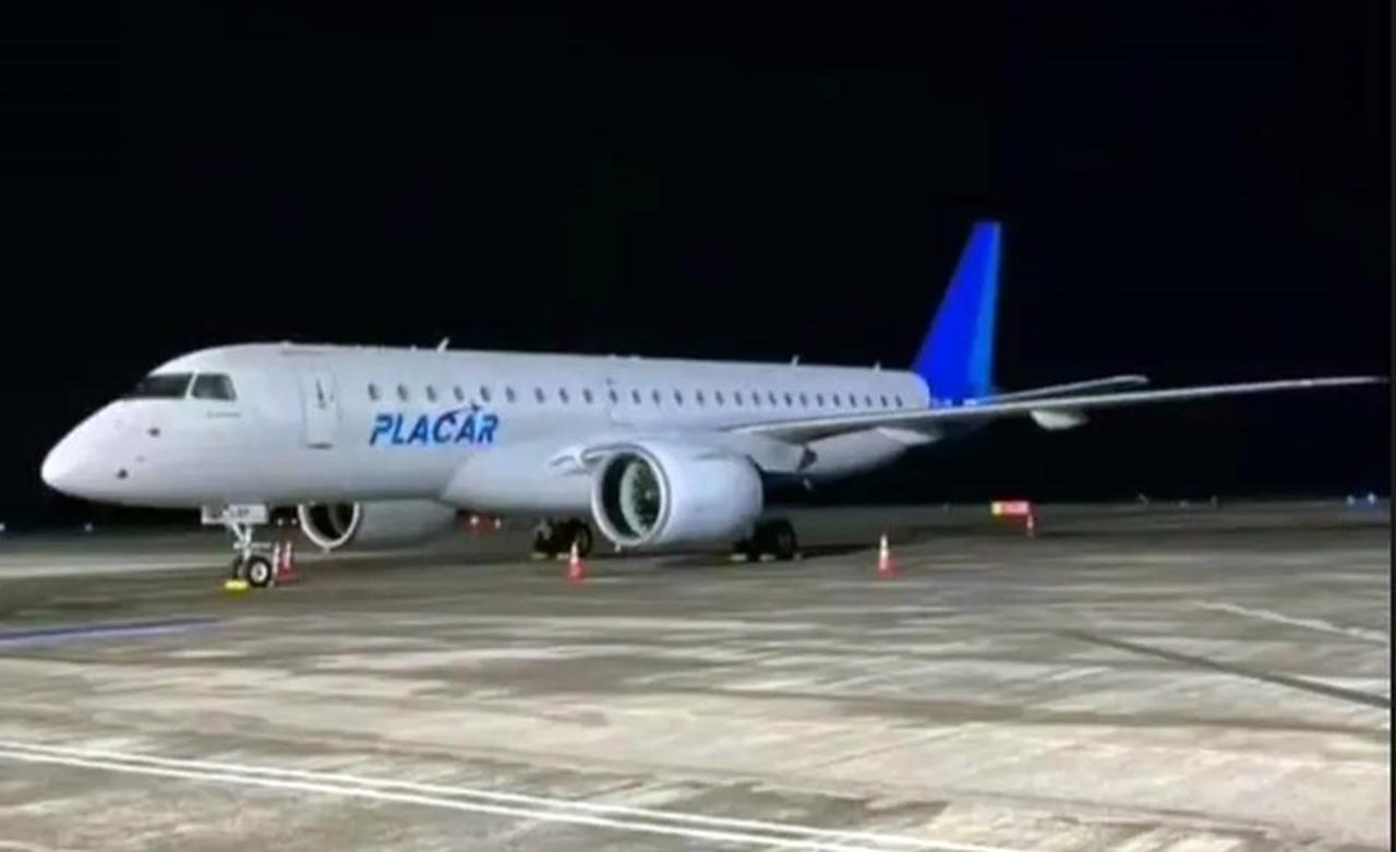 Novo avião do Palmeiras avaliado em R$ 280 milhões chega ao Brasil