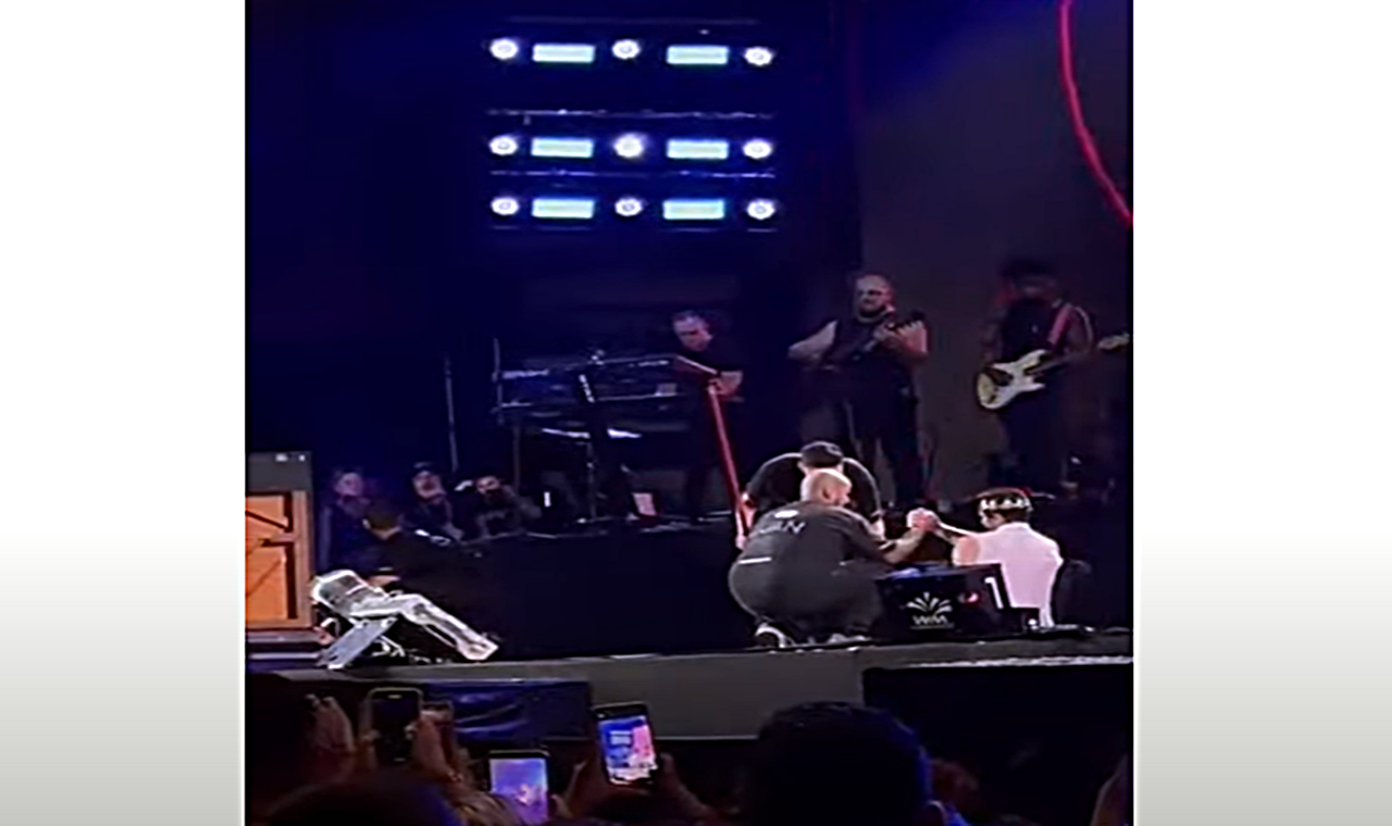 Luan Santana leva queda no palco durante show; veja vídeo