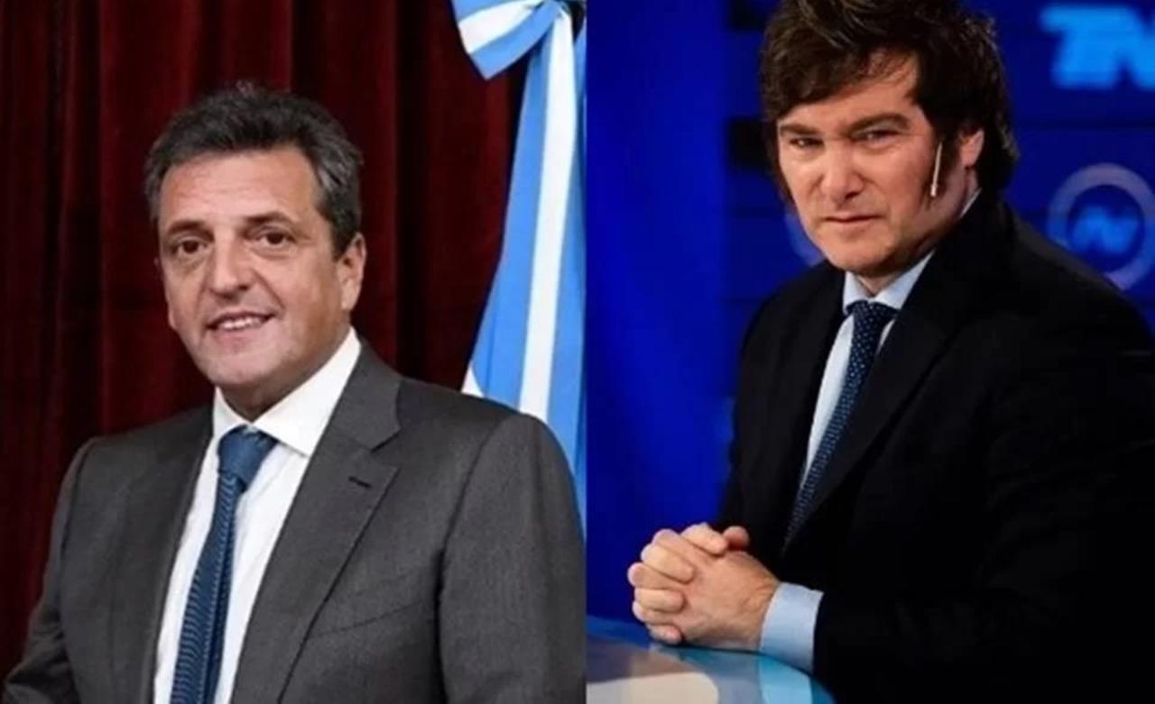 Sergio Massa e Javier Milei disputarão 2º turno na Argentina