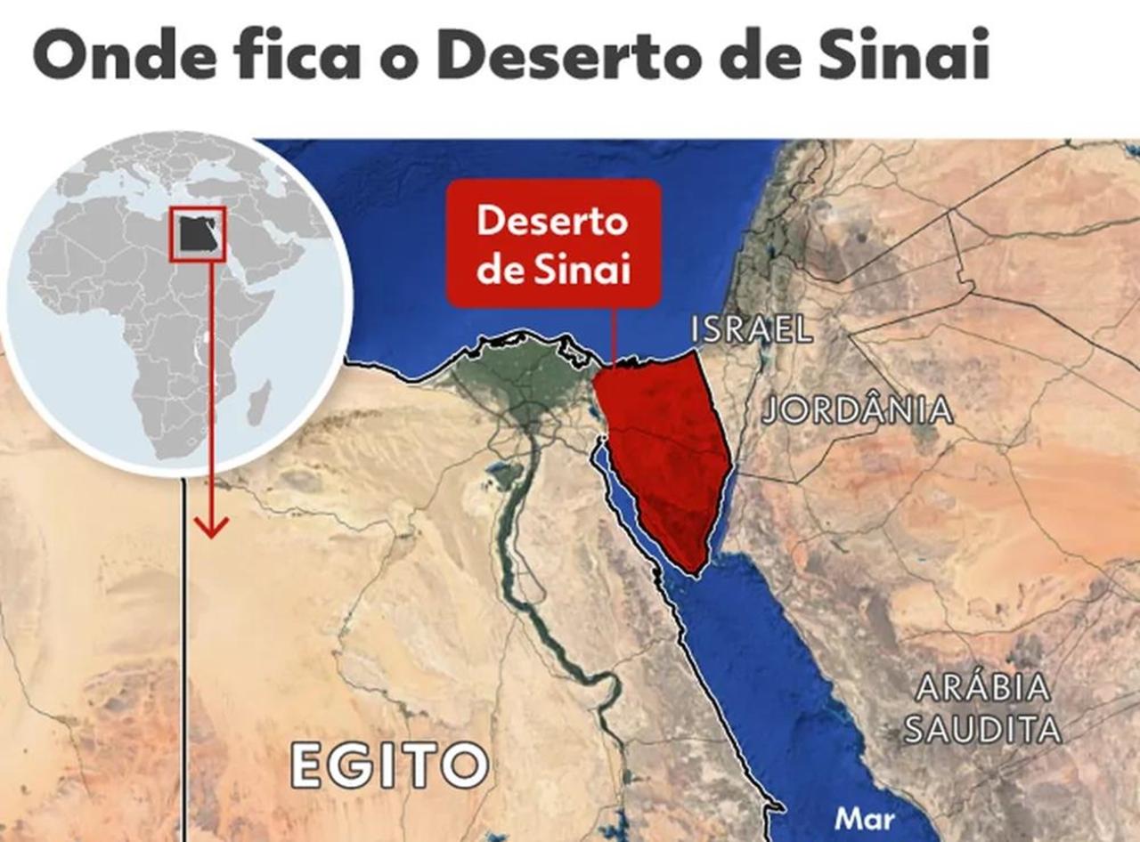 Entenda o que é e o que significa Sinai, local para onde Israel quer remanejar palestinos