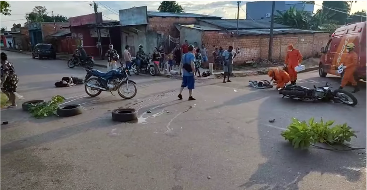 Porto Velho: Quatro feridos em acidente entre motocicletas na capital