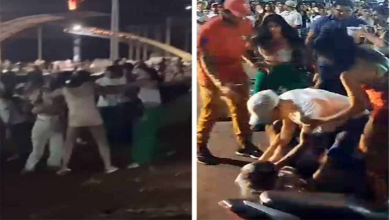 Vídeos:Réveillon na cidade de Cacoal teve muita pancadaria