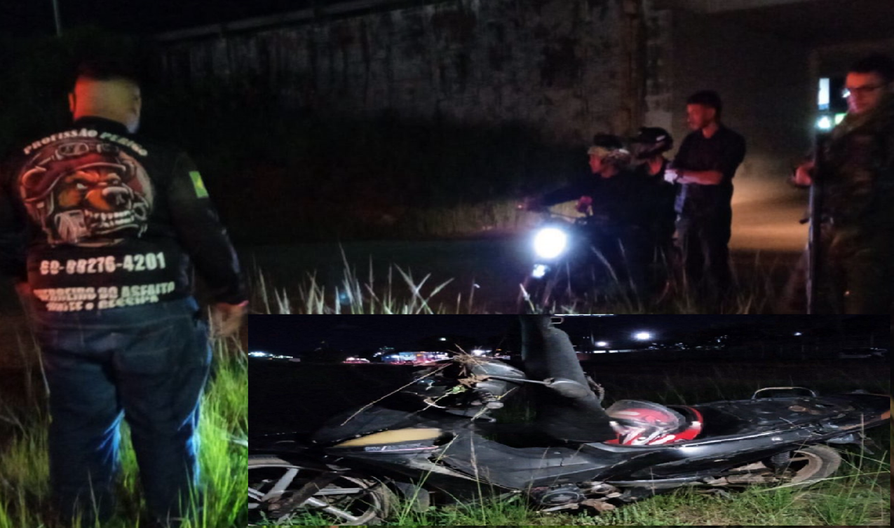 Porto Velho: Motociclista perde o controle e caí no viaduto da BR-364                     