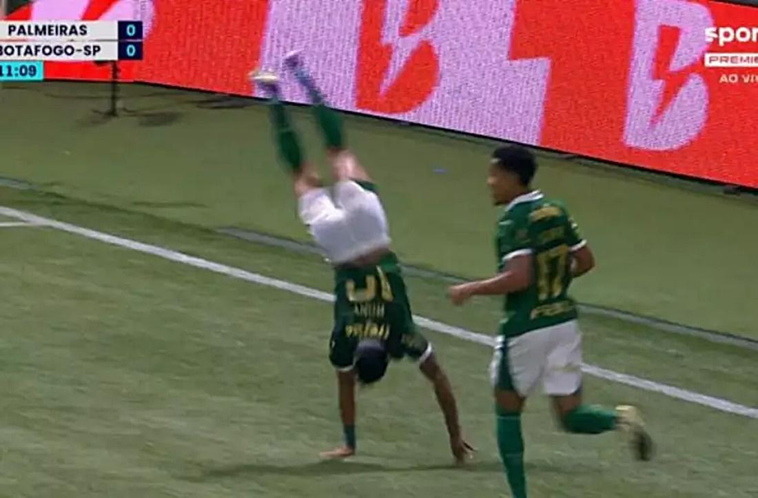 Estêvão marca nos acréscimos e Palmeiras vence o Botafogo-SP pela Copa do Brasil