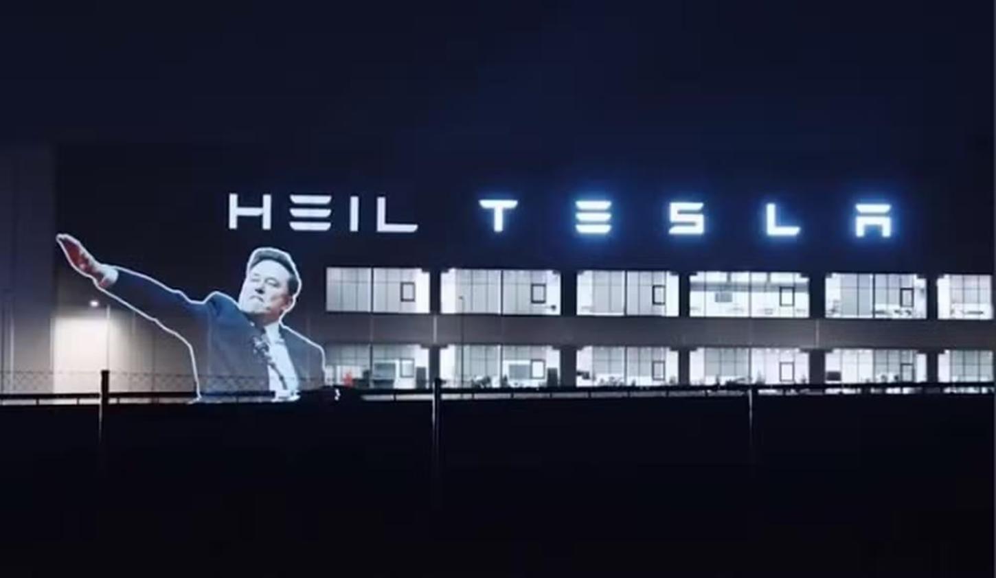 Alemanha investiga projeção de suposta saudação nazista de Musk em fábrica da Tesla