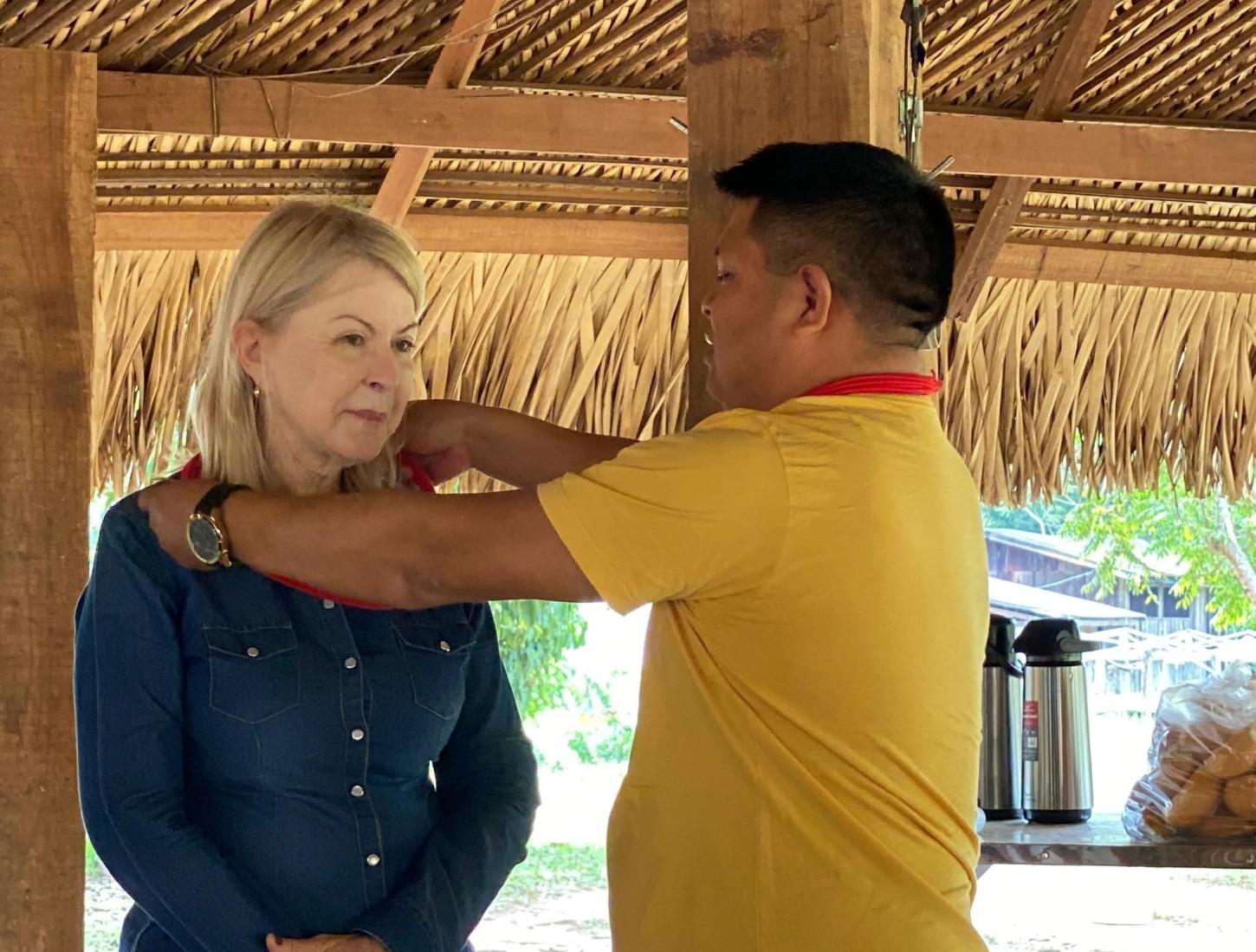 Vereadora Amalia visita aldeia Mapidiquim Surui