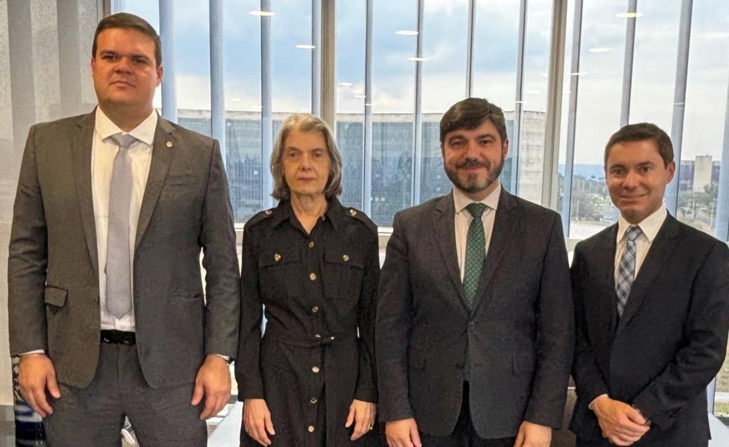 Cofen e deputado Bruno Farias se reúnem com ministra do STF Cármen Lúcia