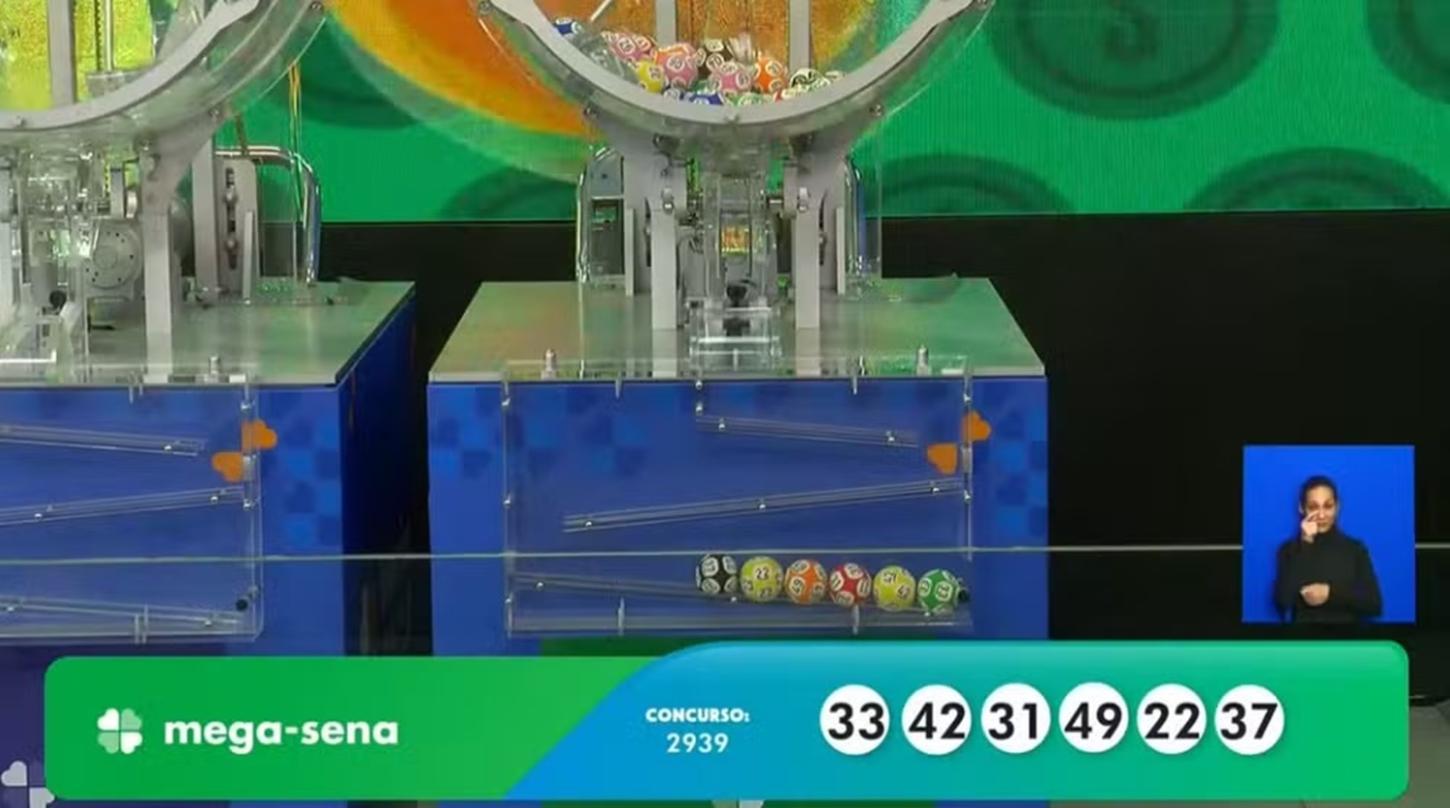 Mega-Sena, concurso 2.939: prêmio acumula e vai a R$ 100 milhões