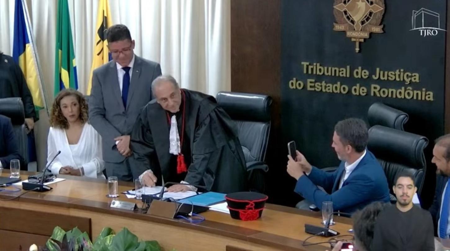 Presidente do TJRO assume comando do Estado nesta terça-feira