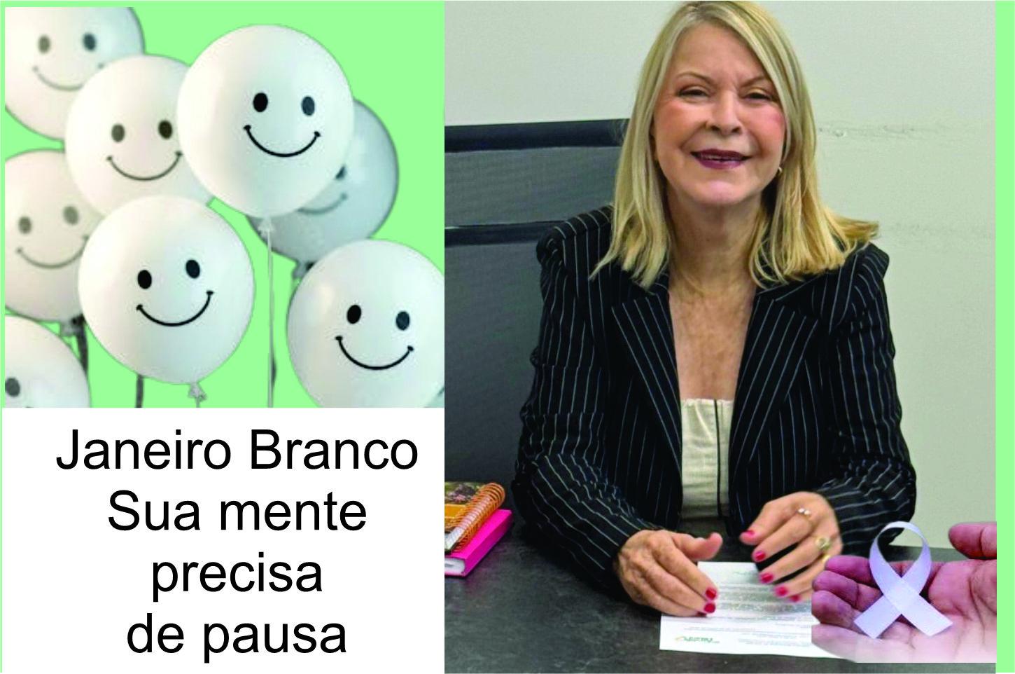 Vereadora Dra Amália Milani destaca a importância das campanhas Janeiro Branco e reforça atenção à saúde mental