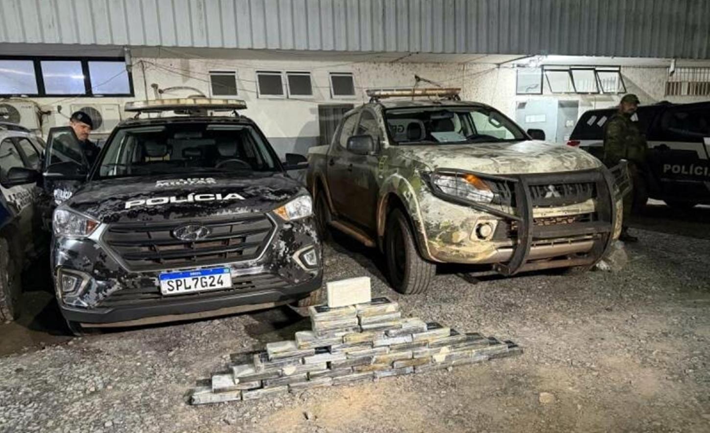 Caminhoneiro sai de Pimenta Bueno com carga  de 44 kg de cocaína e é preso em MT