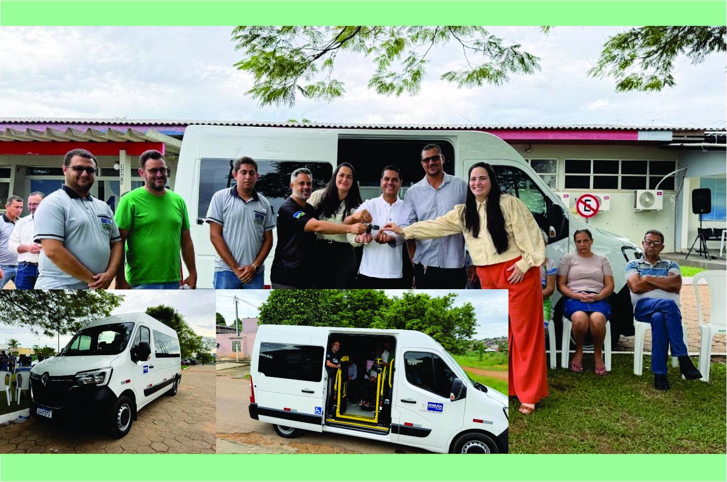 Cássio Gois entrega van adaptada para transporte de pacientes de hemodiálise em Nova Brasilândia d’Oeste
