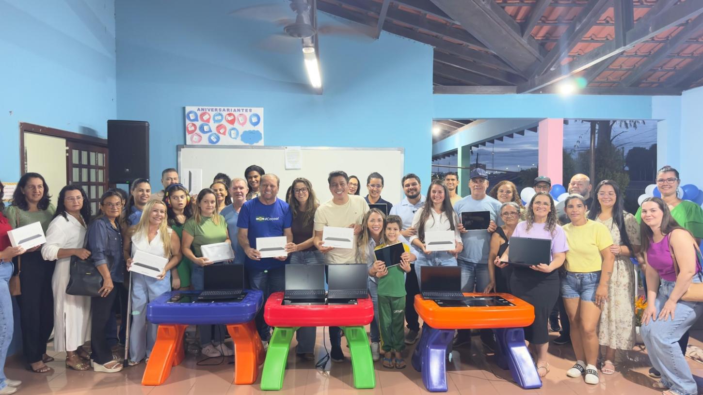 Centro do Autismo de Cacoal recebe equipamentos tecnológicos com apoio de Cirone