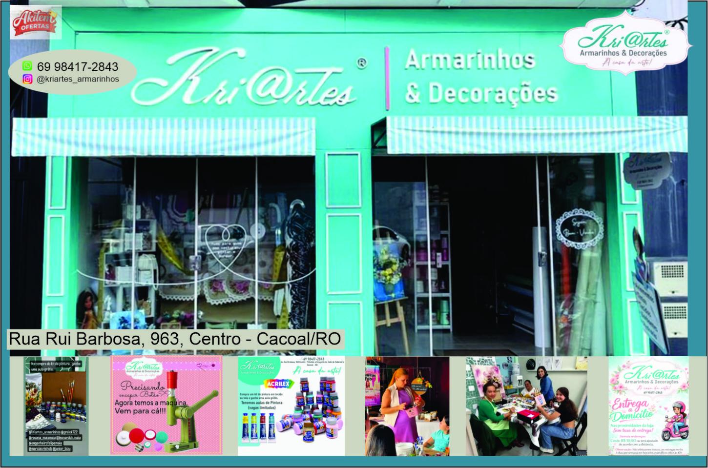 Kri@rtes Armarinhos e Decorações transforma arte em bem-estar e criatividade