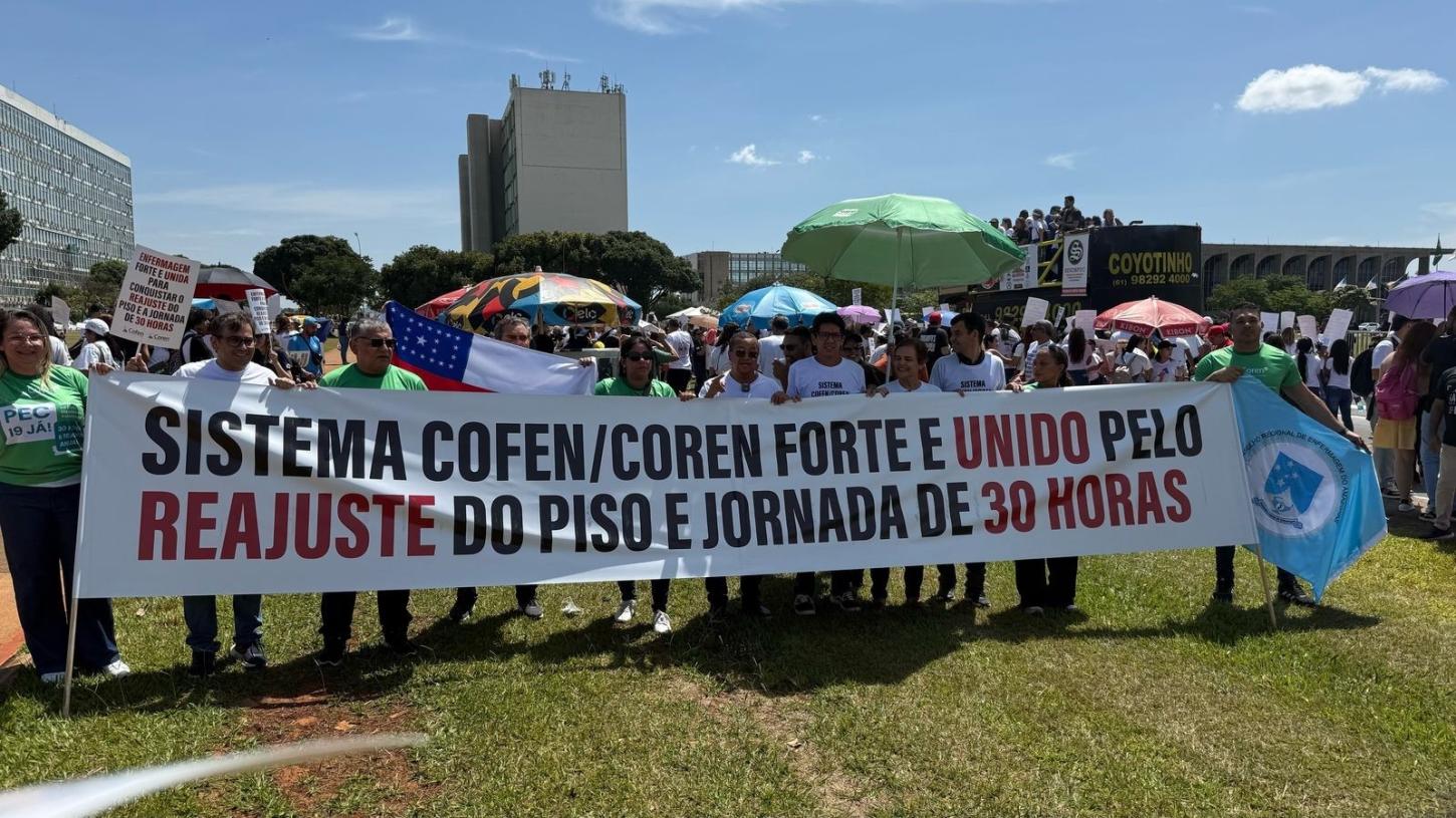 Marcha pela Valorização da Enfermagem quer correção inflacionária do Piso Salarial