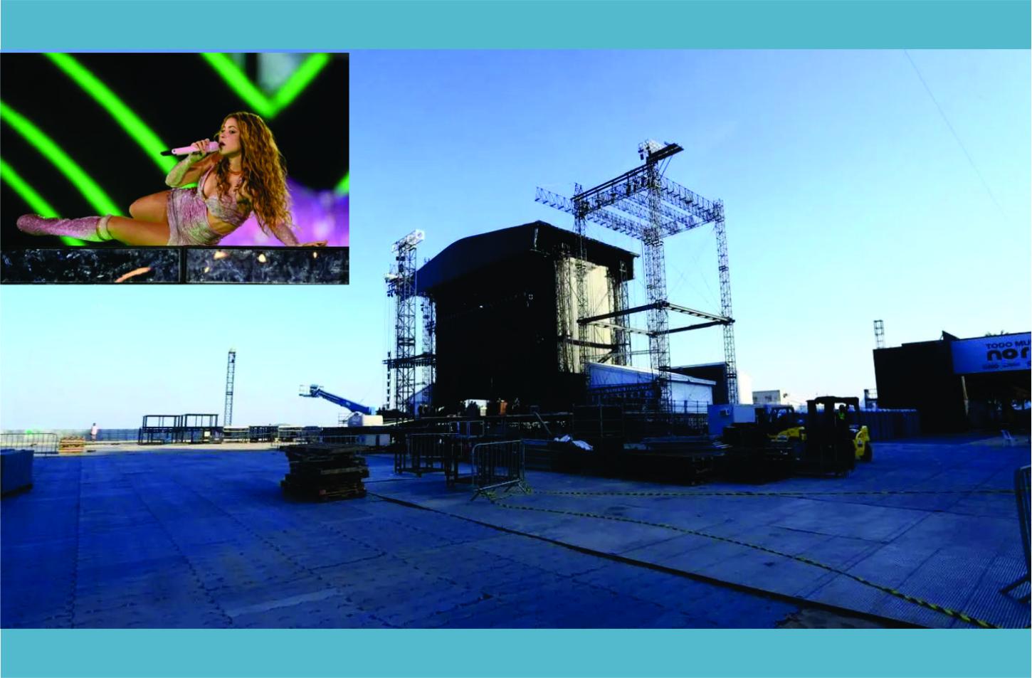 Homem morre durante montagem de palco para show de Shakira no Rio de Janeiro